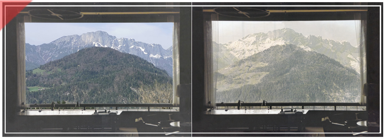 Berghof-Obersalzberg-Panorama-Fenster-damals-jetzt-vergleich-blick-auf-untersberg-panoramic-window-view-then-now